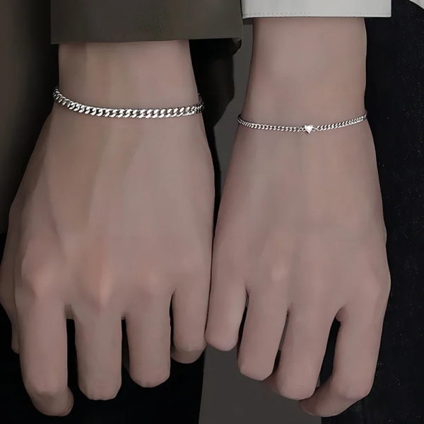Bracelet commun couple discret